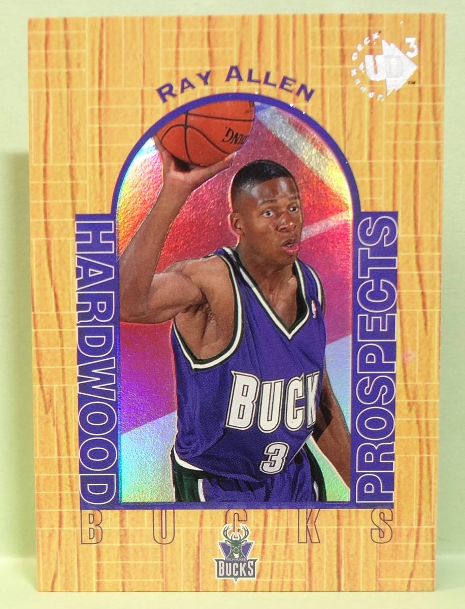 NBA　レイ・アレン　１９９７　UD3 HARDWOOD PROSPECTS Ray Allen _画像1