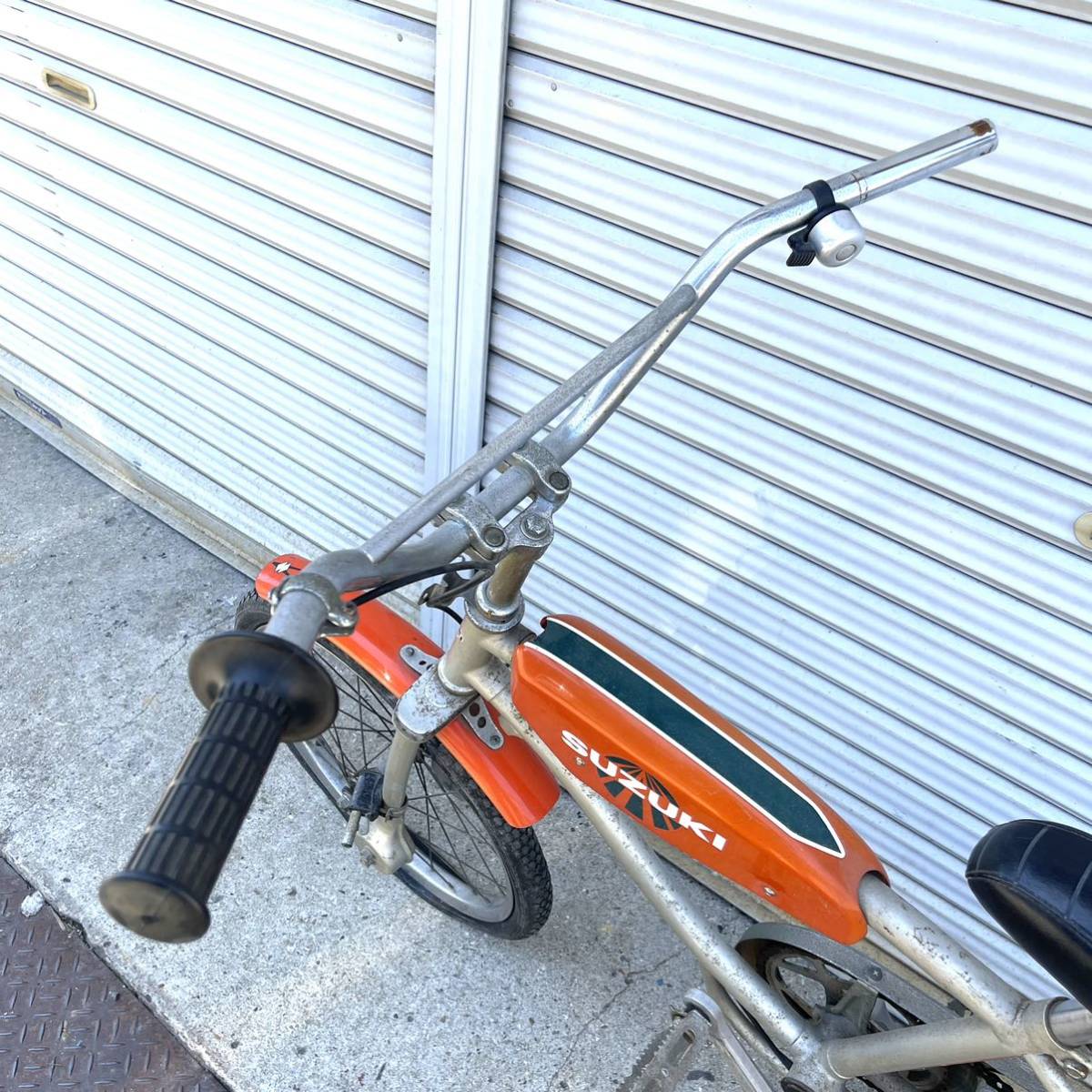 ジャンク品 スズキ バングル ヤンクル モトバイク レトロ BMX 自転車 サイクル モトクロス ロングシート クラシック レア_画像4