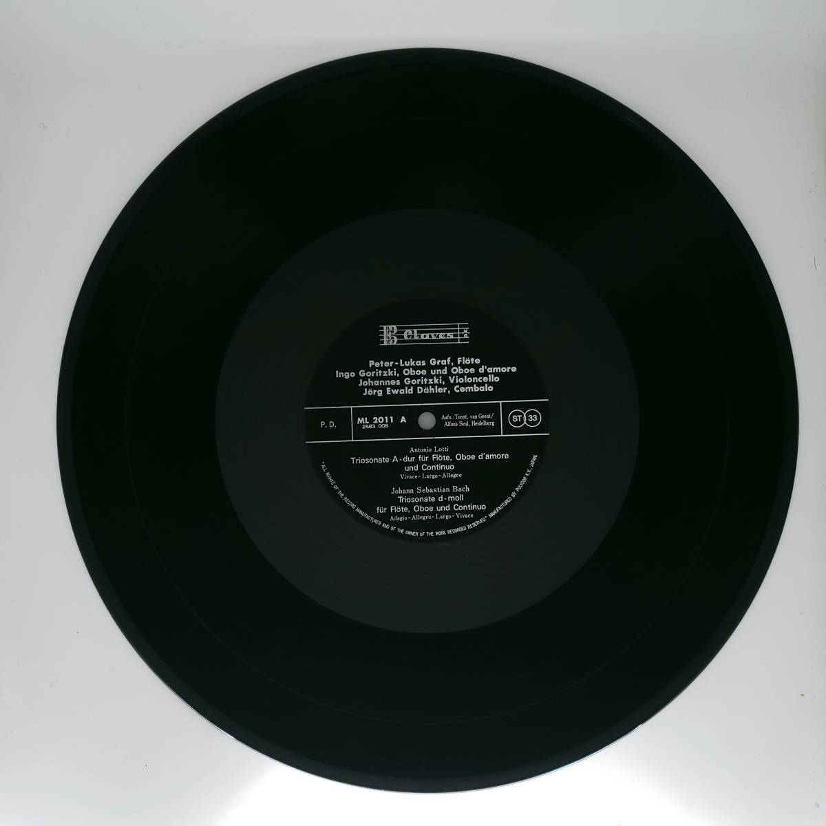 良盤屋 C-8070◆レコード◆グラーフ(フルート)☆バロックの調べ/トリオ・ソナタ集(フルート、オーボエと通奏低音のための) 送料まとめて480_画像4