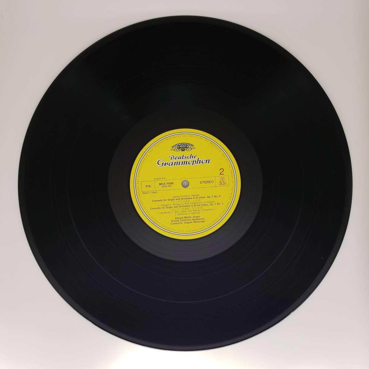 良盤屋 C-8261◆レコード◆ ミュラー（オルガン）ヴェンツィンガー：指揮 ★ヘンデル＝オルガン協奏曲集 　カントールム合奏団　送料480_画像5