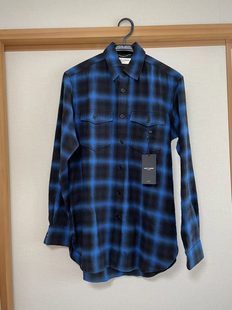 サンローラン チェックシャツ 岩ちゃん着 エディ | www.jarussi.com.br