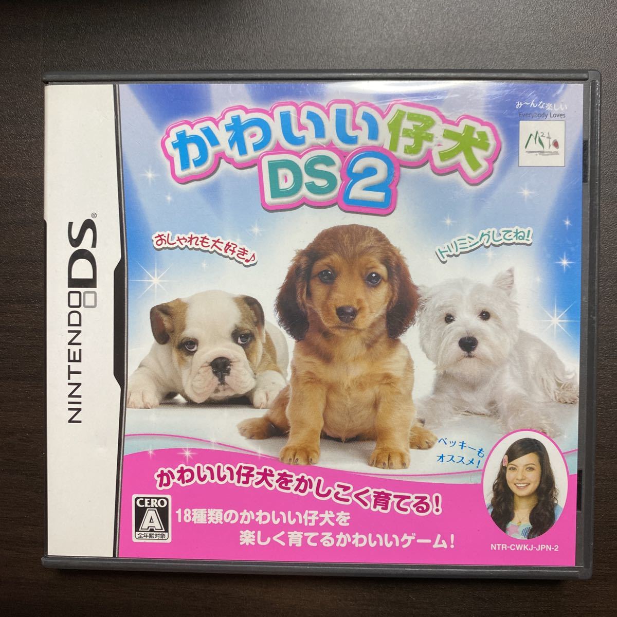 かわいい仔犬　DS2　H　DSソフト　ベッキー_画像1
