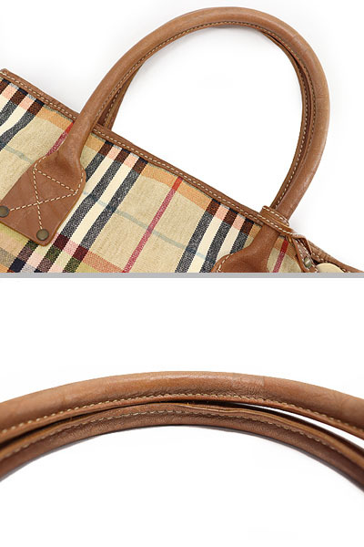 美品 バーバリー ロンドン ヘイマーケットチェック ハンドバッグ