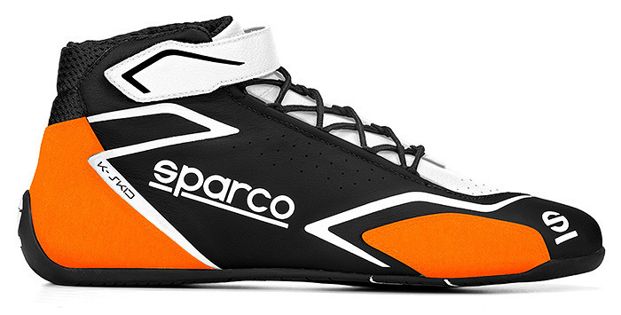 SPARCO（スパルコ） カートシューズ K-SKID ブラックxオレンジ 43サイズ（27.5cm）_画像1