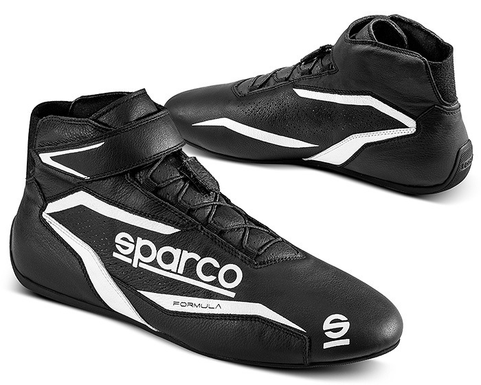 SPARCO（スパルコ） レーシングシューズ FORMULA ブラックxホワイト 40サイズ（25.5cm）FIA 8856-2018