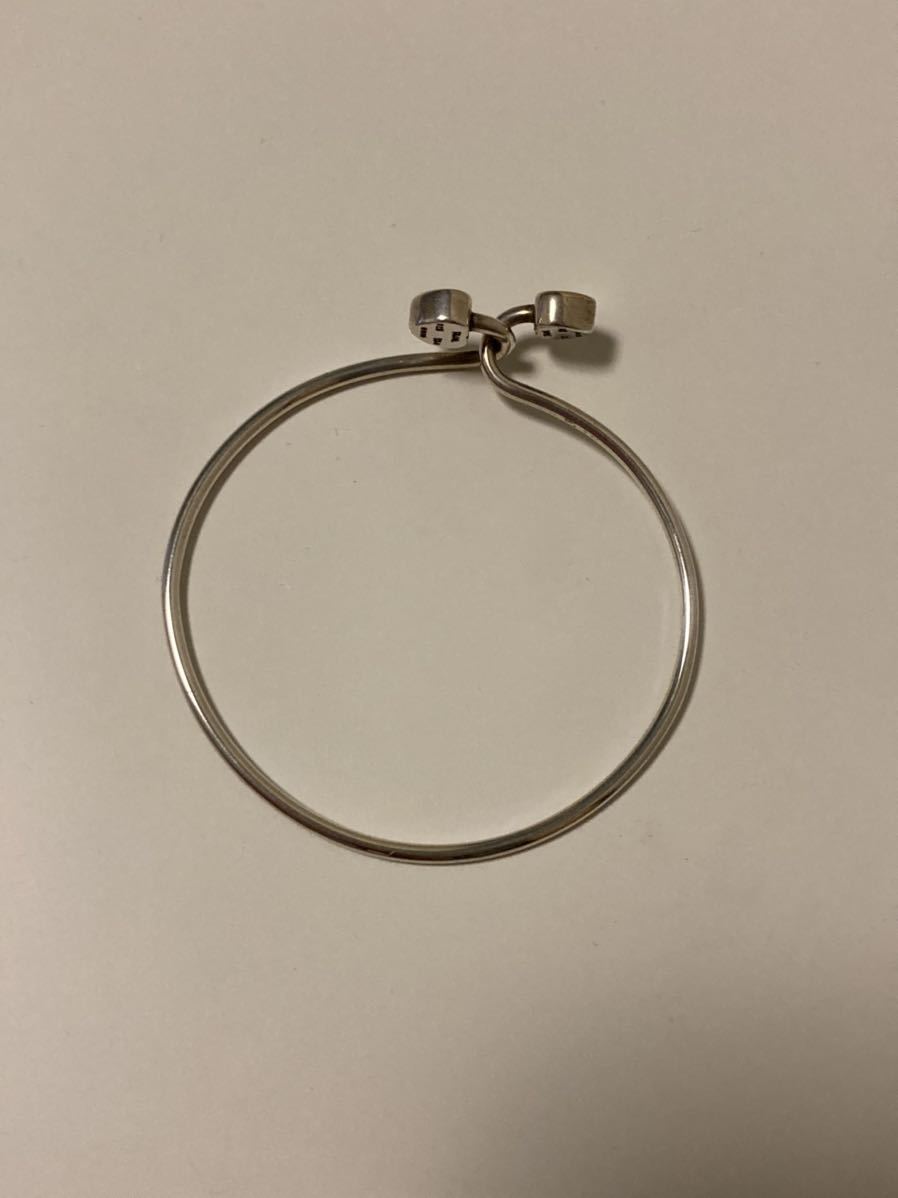 TIFFANY&Co ティファニー SILVER 750 バングル 18k ハート 18金 コンビ