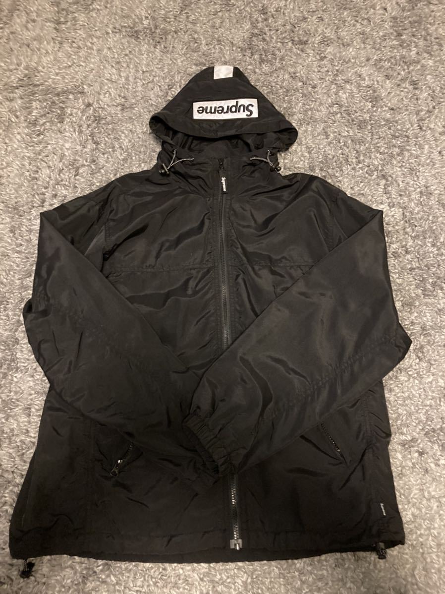 Supreme 2-Tone zip up JACKET S BLACK ブラック 黒 ナイロン シュプリーム ボックス ロゴ 18aw ツートーン ジャケット パーカー フーディ_画像1