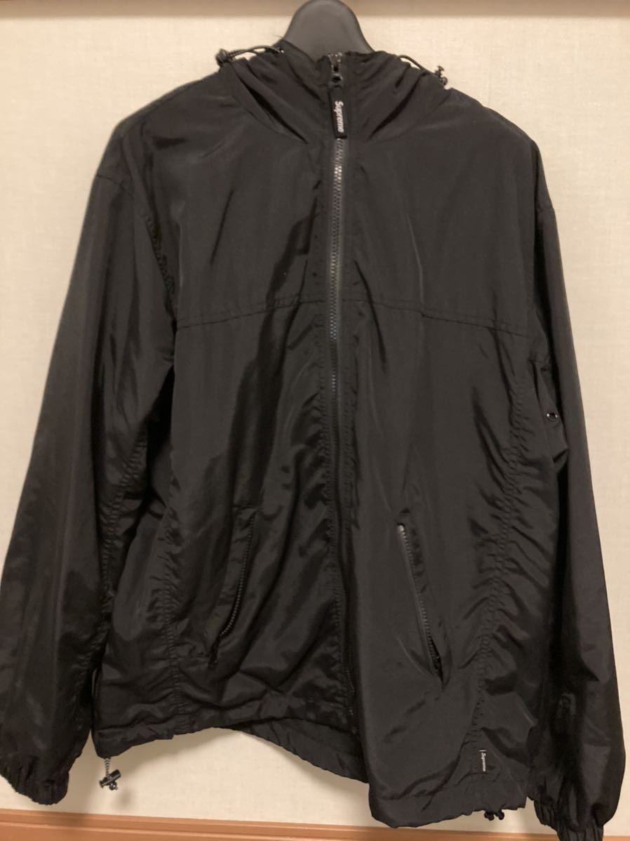 Supreme 2-Tone zip up JACKET S BLACK ブラック 黒 ナイロン シュプリーム ボックス ロゴ 18aw ツートーン ジャケット パーカー フーディ_画像6