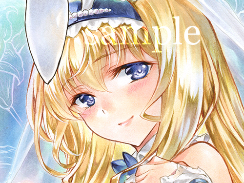 同人 手描きイラスト / IS セシリア・オルコット バニー / A4 同人 手描きイラスト / IS セシリア・オルコット バニー / A4