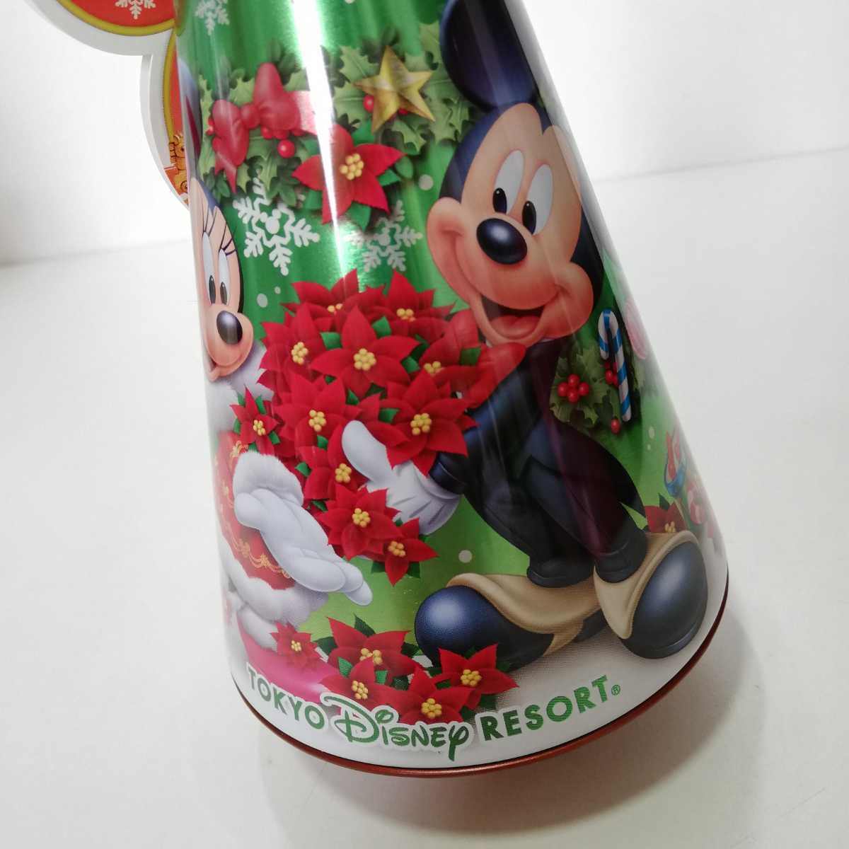 TOKYO Disney RESORT 2016 クリスマスツリー クッキー缶 チョコ缶 高さ24cm [ディズニーランド チョコレート クッキー チョコ 空き缶]_画像2