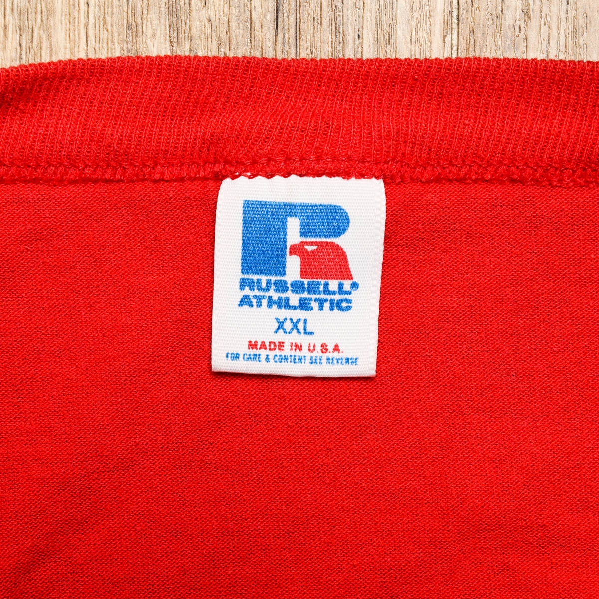 Russellラッセル◆アメリカ製 プリントTシャツ◆レッド◆サイズXXL_画像5