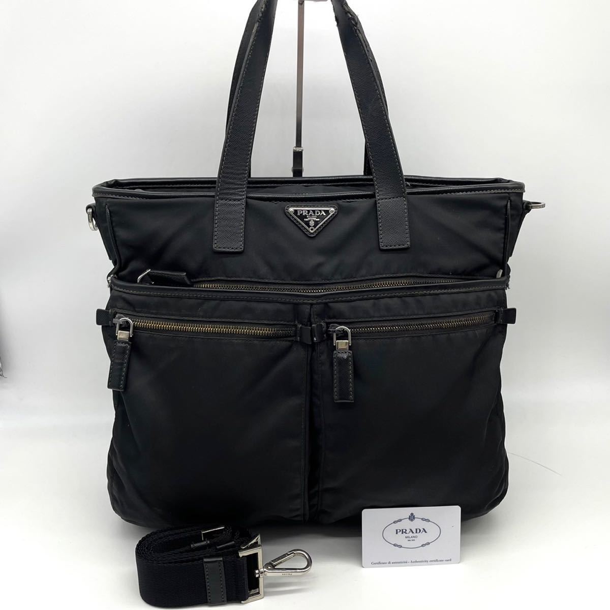 ヤフオク! - 1円〜 PRADA プラダ メンズ 2way トートバッグ