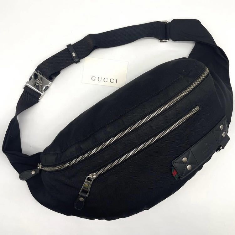 68%以上節約 GUCCI ボディーバッグ シェリーライン GG シマ ブラック