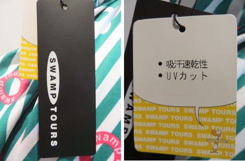 在庫処分！ スワンプツアーズ SWAMP TOURS レディース ジップアップシャツ CAST1549 グリーン系 【1633】_画像4