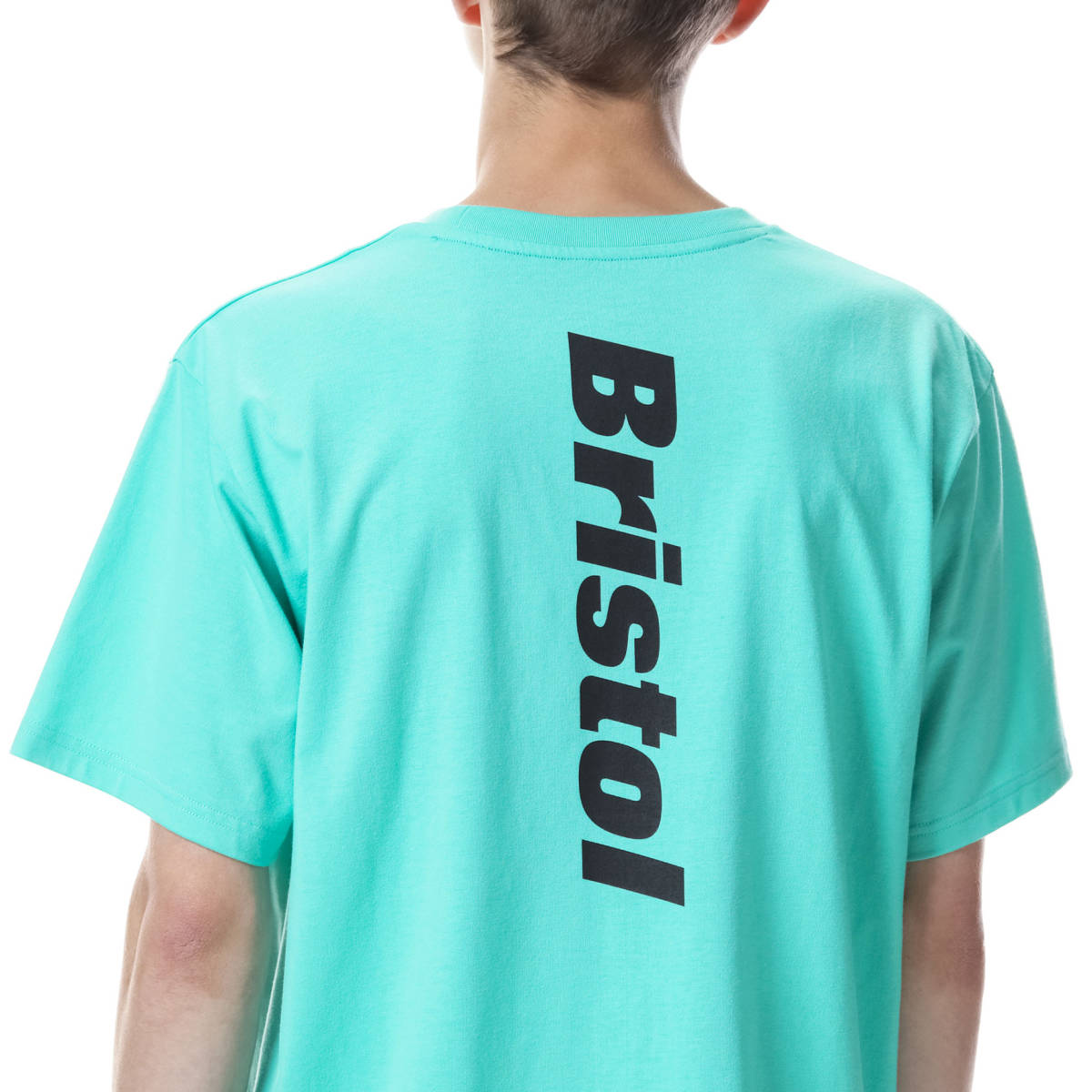 新品XLライトブルー☆F.C.Real Bristol VERTICAL LOGO POCKET TEEポケットTシャツFCRBブリストルF.C.R.B未使用SOPHゴルフTIFFANY BLUE22SS
