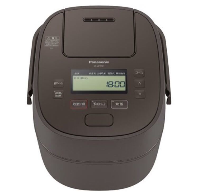 新品 未使用 保証付 パナソニック Panasonic SR-MPA101-T 可変圧力IHジャー炊飯器 ブラウン 送料無料