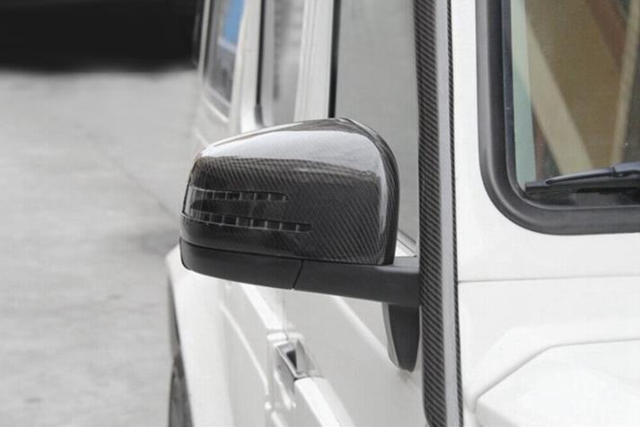  free shipping carbon made Benz G Class W463 GLE GL ML R Class X166 2012~2018 year exchange type mirror cover left right 2 piece 