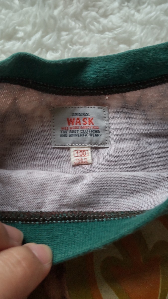 WASK タイダイ染め半袖Tシャツ Tシャツ 100cm ワスク