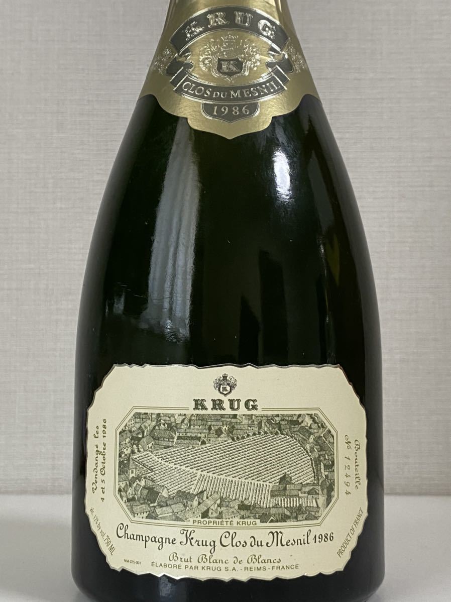 【古酒・未開栓】KRUG クリュッグ クロ・デュ・メニル 1986 シャンパン 750ml 12％_画像2