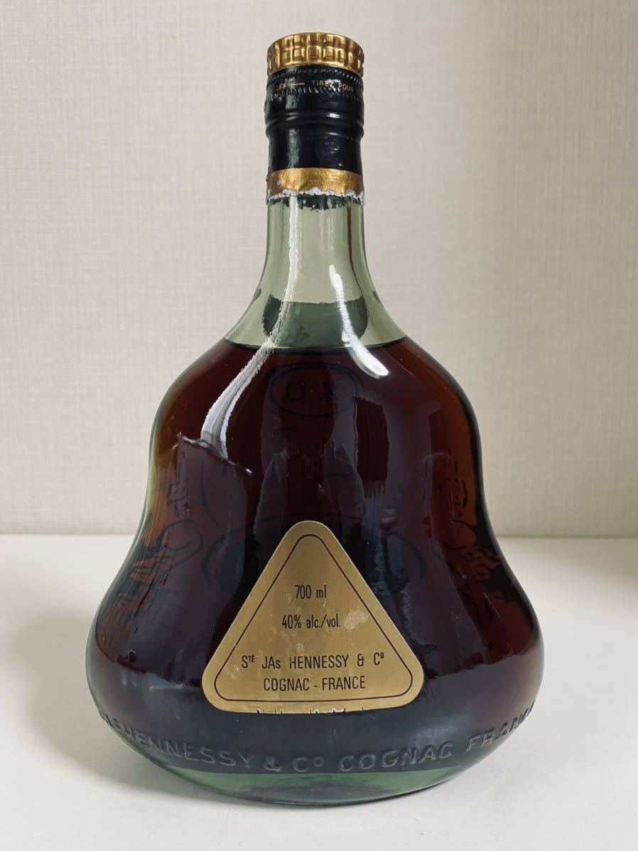 【古酒・未開栓】Hennessy ヘネシーXO グリーンボトル 金キャップ 700ml 40% 箱付き ②_画像3