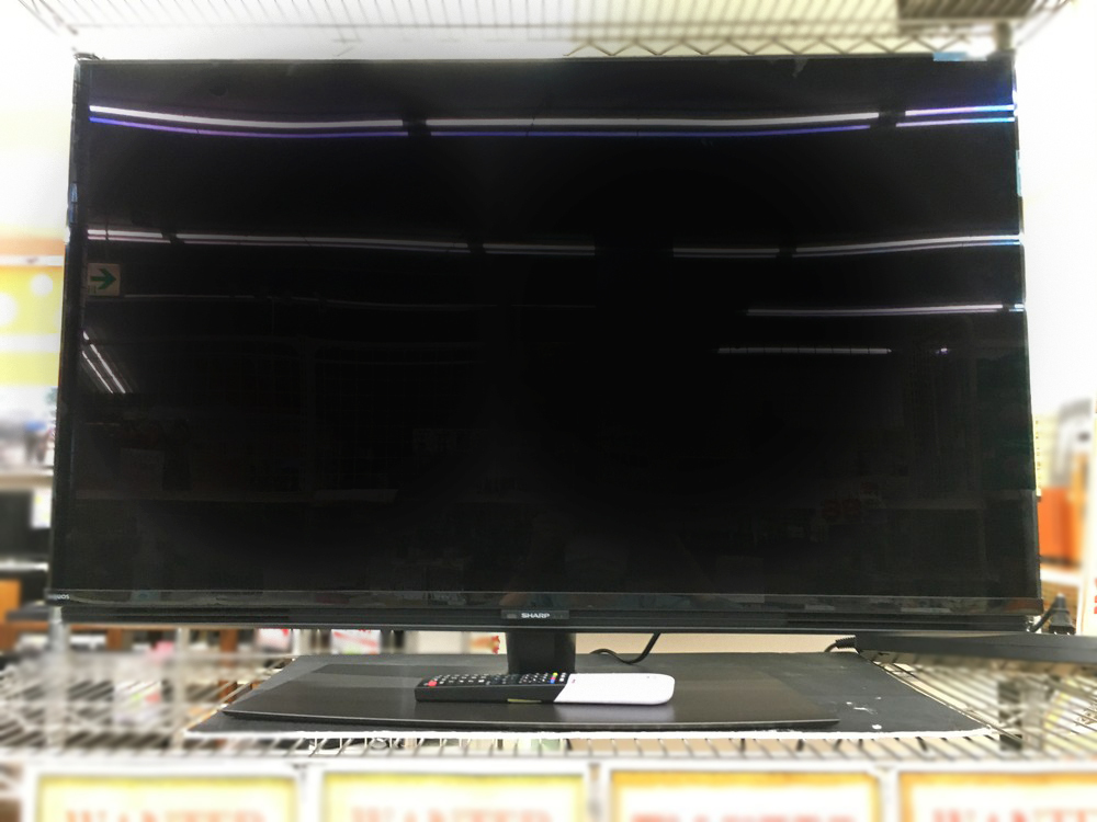 同梱不可 らくらくB 店頭展示品 SHARP 2020年製 43インチ 4K 液晶 ...
