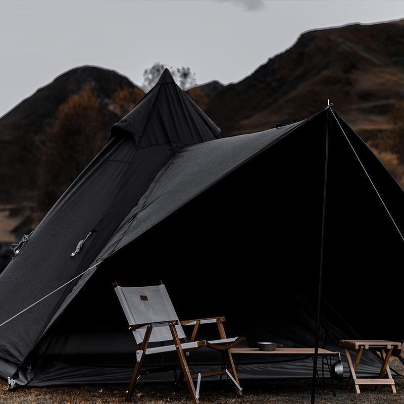 テント　ブラック ワンポールテント　シェルター アウトドア　キャンプ　キャノピー