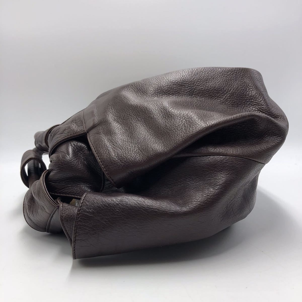 1円【極美品・超希少】 LOEWE ナッパアイレ アナグラム ゴールド金具