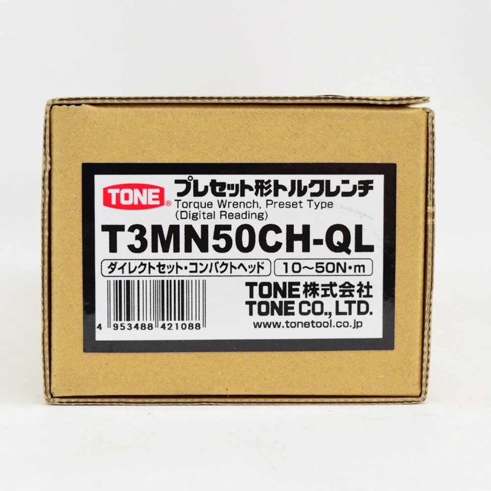 新品 TONE トルクレンチ プレセット形 T3MN50CH-QL 10～50N・m ダイレクトセット コンパクトヘッド トネ_画像3