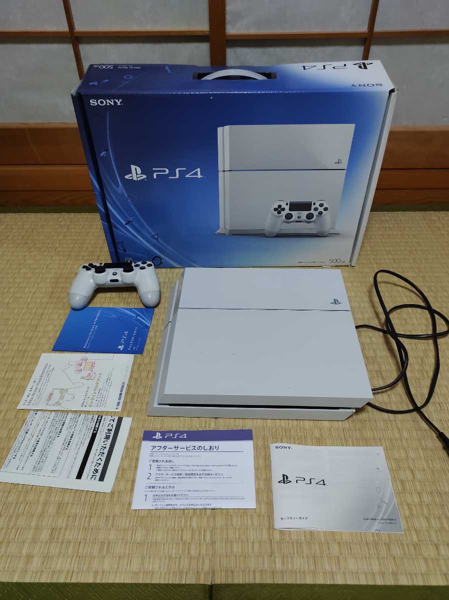 PS4 本体 500G CHU-1100A 動作確認済 初期化済 汚れ有り PlayStation4