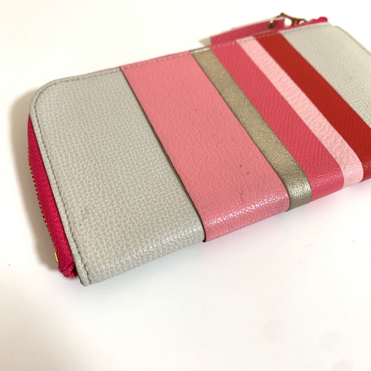 RIOWA リオワ 財布 長財布 レザーウォレット ピンク