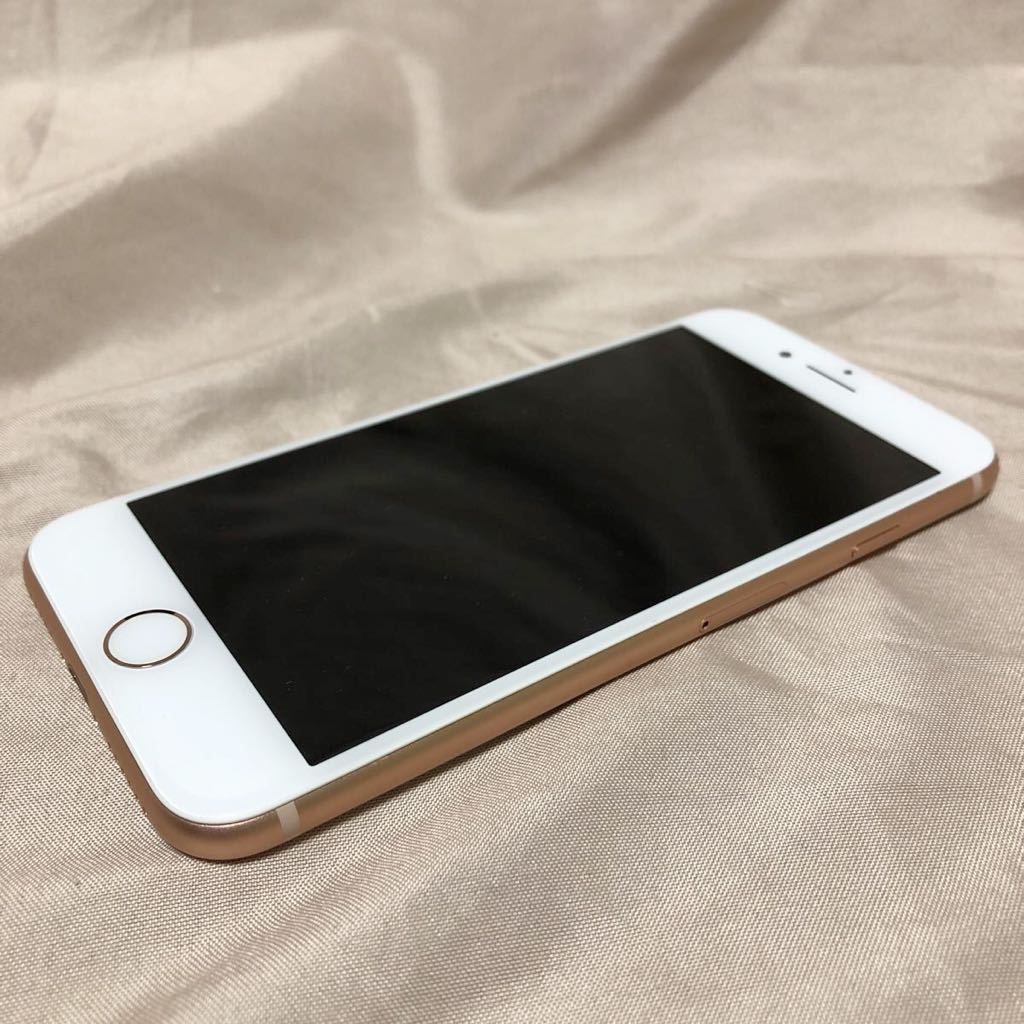 美品iPhone 8 ゴールド整備品64GBバッテリー100%SIM ロック解除済み 