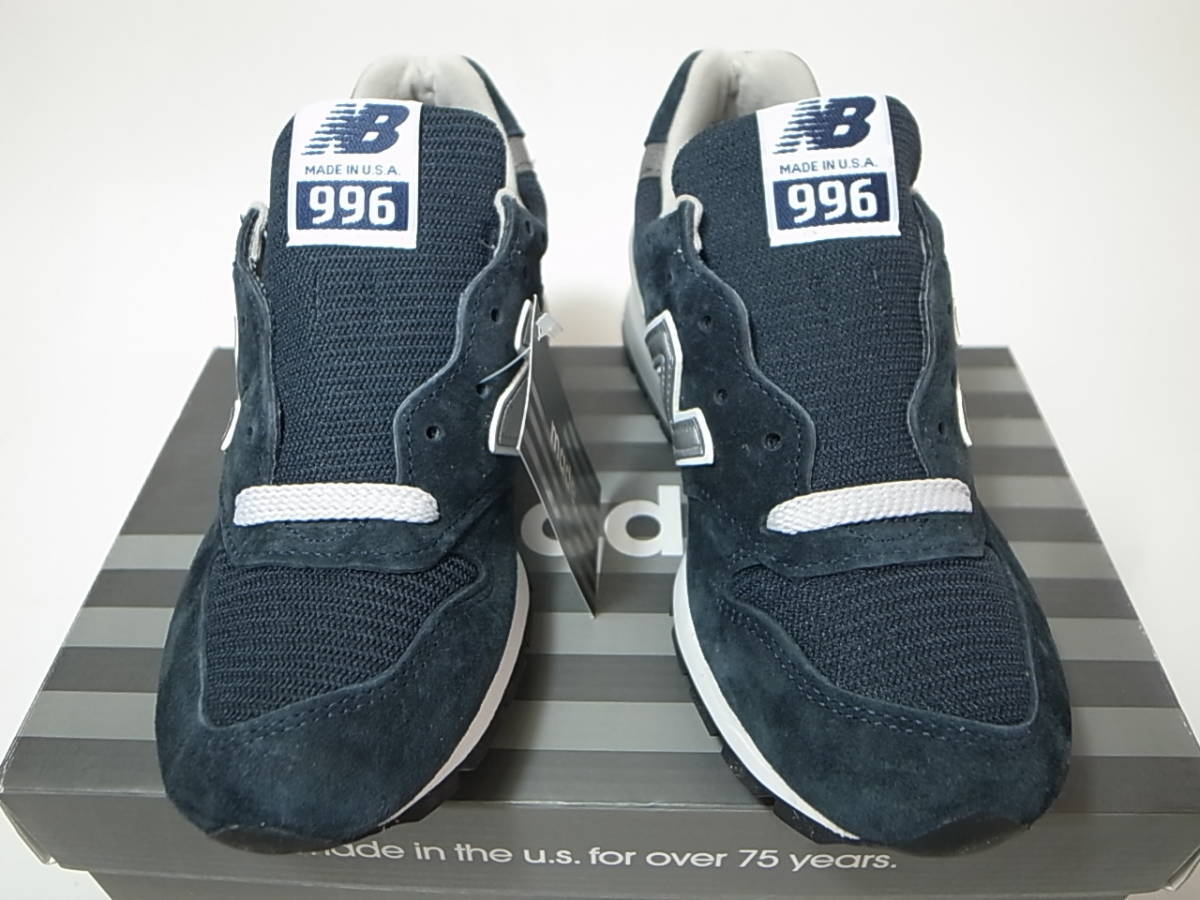[ free shipping prompt decision ]NEW BALANCE USA made M996NAV 22.5cm US4.5 new goods NAVY navy blue navy SUEDE suede mesh MADE IN USA American made America made 