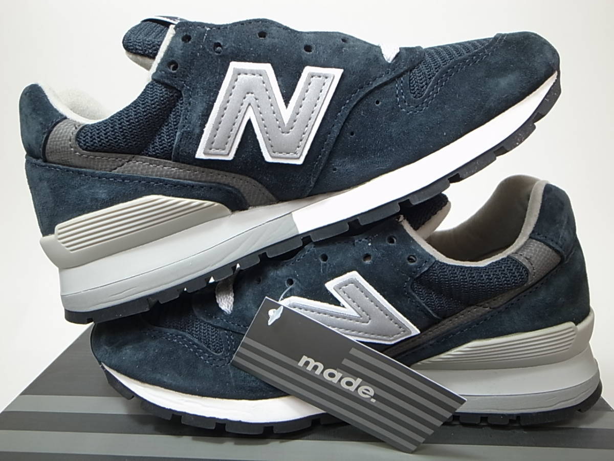 [ free shipping prompt decision ]NEW BALANCE USA made M996NAV 22.5cm US4.5 new goods NAVY navy blue navy SUEDE suede mesh MADE IN USA American made America made 