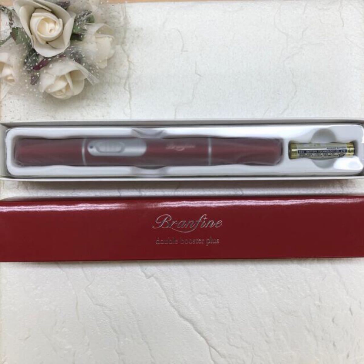 新品】ブランフィーネダブルブースタープラス〈EMS美顔器・レッド