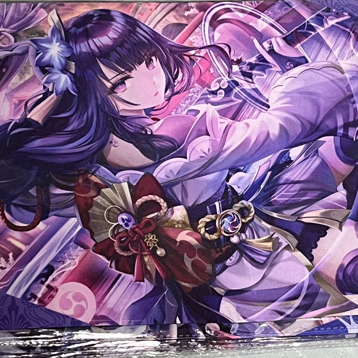 雷電将軍 プレイマット ミッドナイトブルー 原神 COMIC1 20 雷電将軍 プレイマット ミッドナイトブルー 原神 COMIC1 20