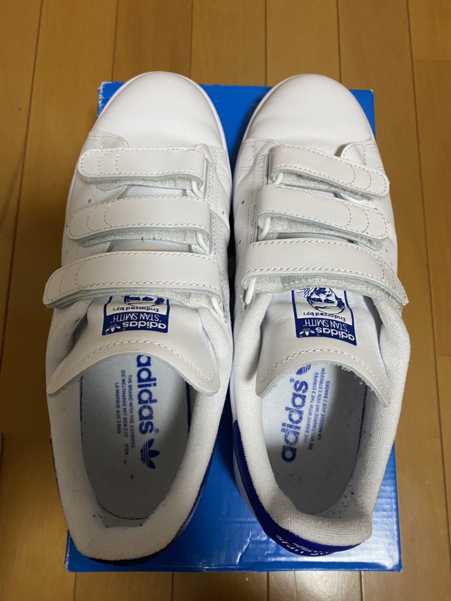 送料無料】adidas アディダス スタンスミス 青 ブルー ベルクロ 26cm
