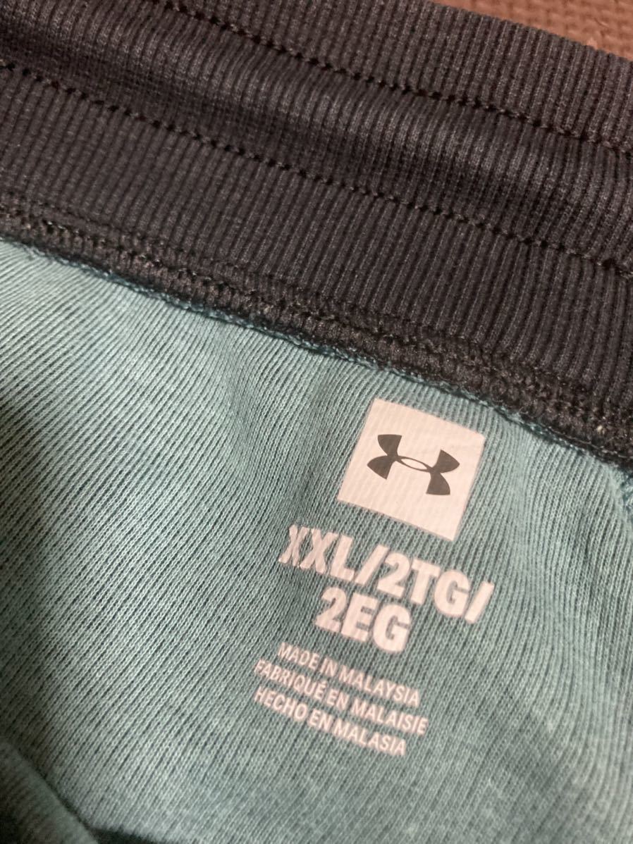  прекрасный товар UNDERARMOUR тренировочный, оттенок зеленого Logo чёрный стрейч шорты размер XXL