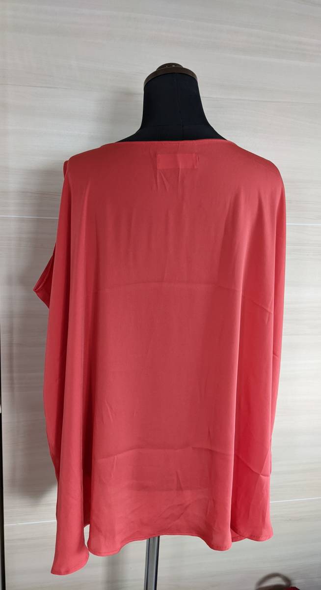  shop channel buy /sabby genteel/ car Be jen teal / no sleeve pull over / tops / polyester 100%/M/ coral pink 