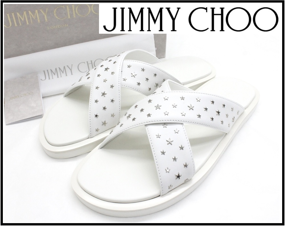 【のフォーマ】 JIMMY CHOO ジミーチュウ サンダル 白 V8mcu-m53344342711 れがありま