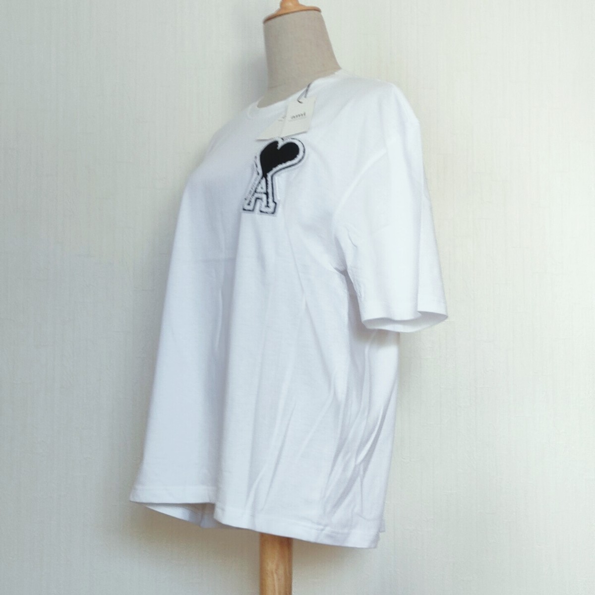 Ｌサイズ AMIParis AmideCoeur Tシャツ 半袖 新品未使用 ホワイト 男女