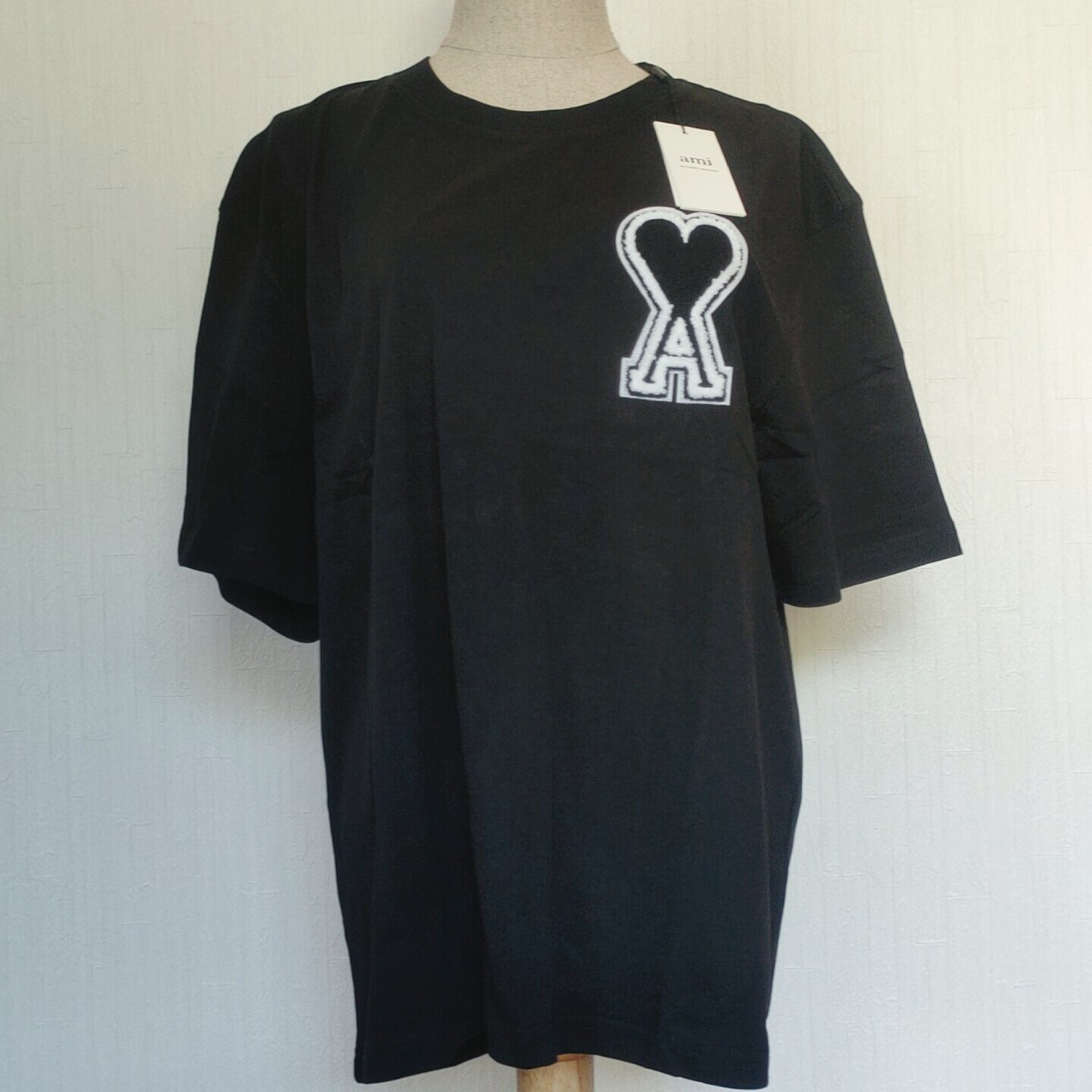 Mサイズ　AMIParis　AmideCoeur Tシャツ　半袖　新品未使用　ブラック　男女兼用　アミアレクサンドルマテュッシ