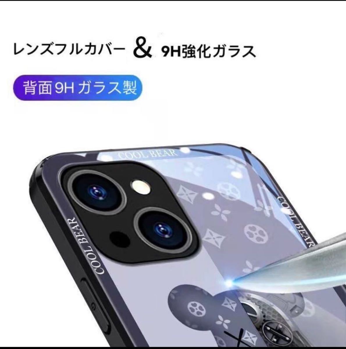 iPhone12/12miniケース レンズ保護 強化ガラスケース 耐衝撃 軽量