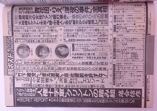 ○さとう珠緒 週刊ポスト 1993年2月5日号○平成5年 アート ○さとう珠緒 週刊ポスト 1993年2月5日号○平成5年 アート