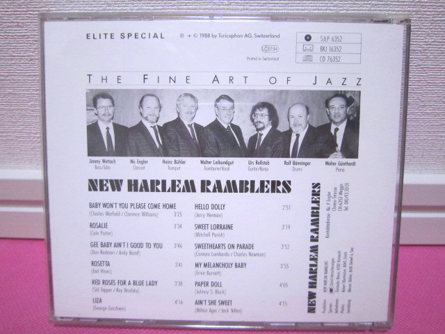 the fine art of jazz　New Harlem Ramblers Ain't She Sweet!　スイス 輸入盤CD 直筆サイン入り？ ディスク傷無し良好！