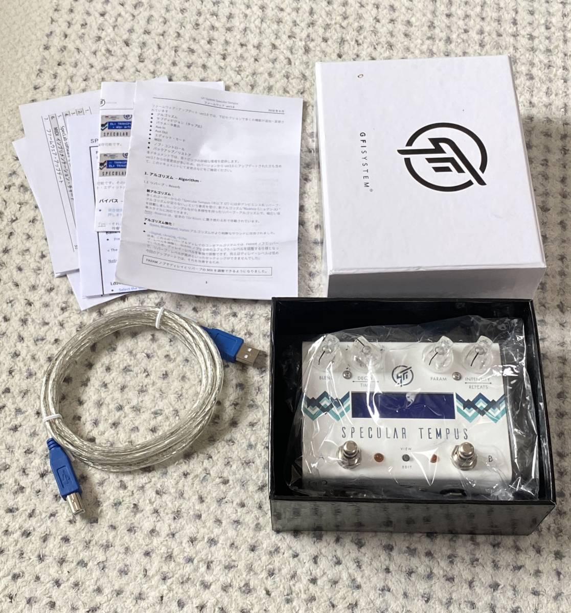 GFI SYSTEM SPECULAR TEMPUSリバーブ&ディレイとBOBS RC-2 ループ