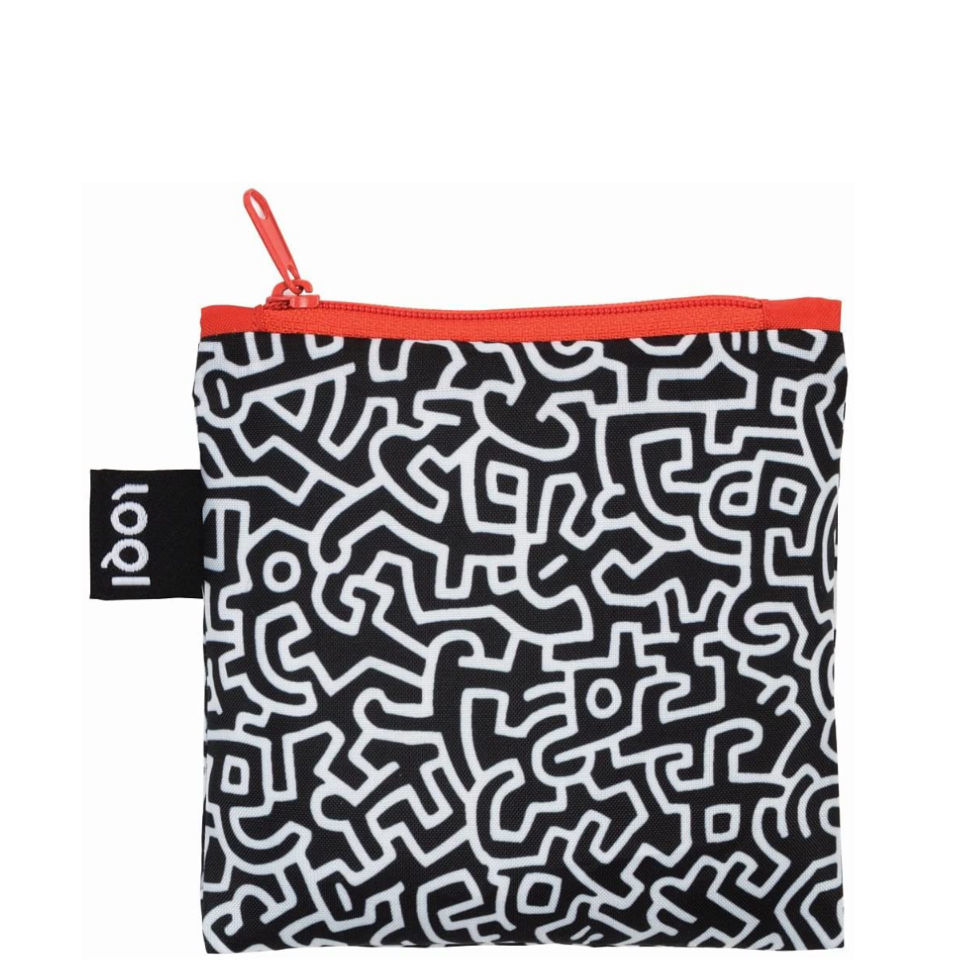 【新品/即決】LOQI / ロキ/Keith Haring/キースヘリング/Untitled Bag (KH.PL) ミニポーチ付/ドイツ/ベルリン/エコバッグ/トートバッグ_収納できるミニポーチ付き