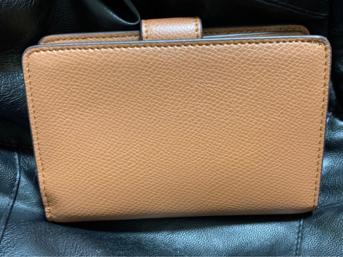 新品 正規品 COACH 短財布 コーチ財布 モカ ミニ財布 誕生日