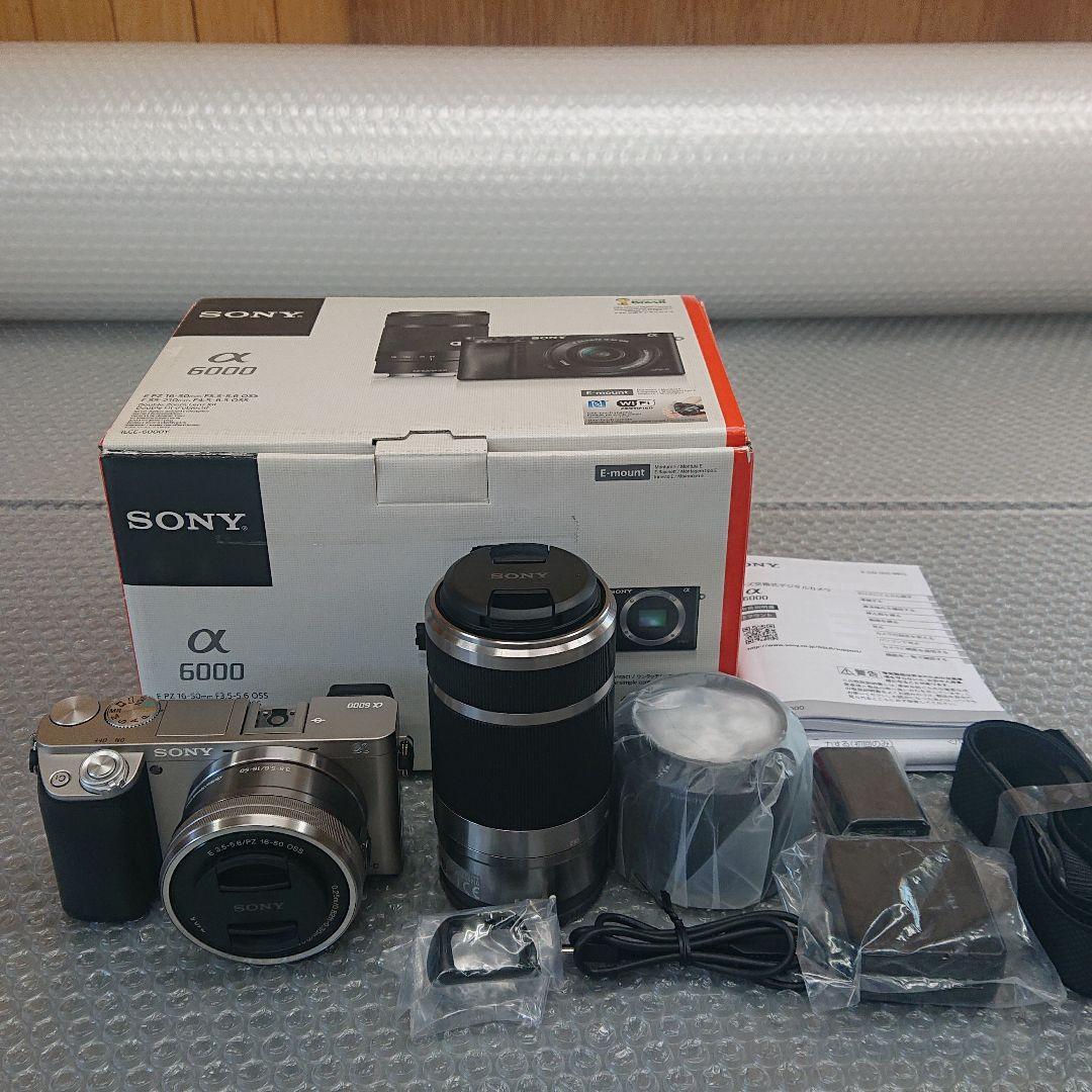 展示品 ソニー ミラーレス一眼 α6000 ダブルズームレンズキット