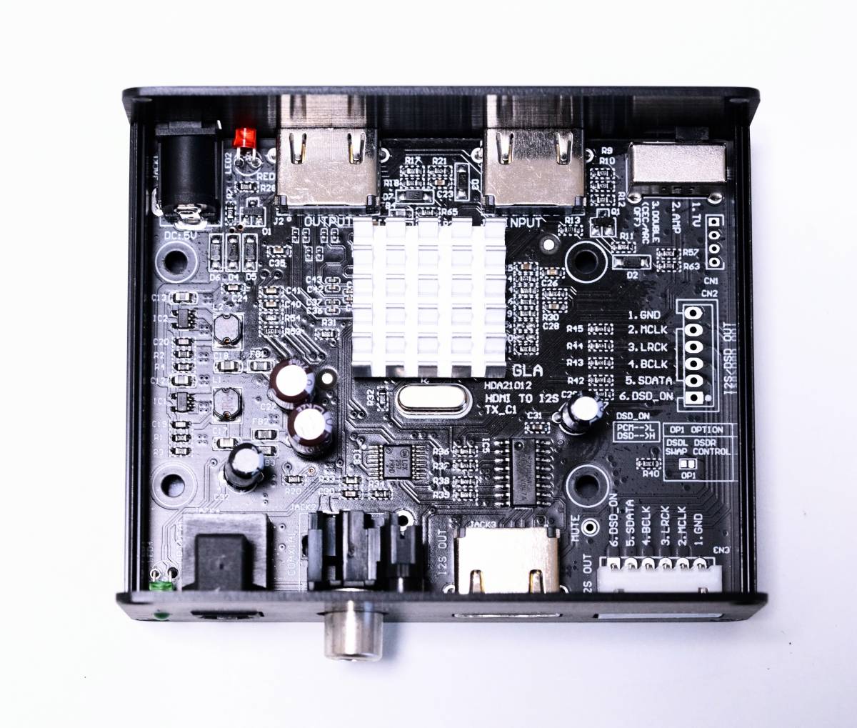 HDMI出力からI2S(IIS) over HDMI、光、同軸デジタルオーディオ HDMI出力からI2S(IIS) over HDMI、光、同軸デジタルオーディオ