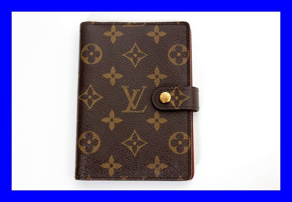 ●美品 ヴィトン VUITTON 手帳カバー システム手帳 メモ帳 アジェンダPM バインダー 6穴式 モノグラム Z2997